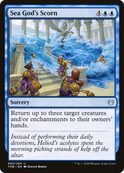 SEA GOD'S SCORN ~mtg NM-M Theros Beyond Death Unc x4 - Image 1