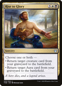 RISE TO GLORY ~mtg NM-M Theros Beyond Death Unc x4 - Image 1