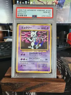 PSA 10 GEM MINT 1998 Pokemon Mewtwo Vending Series 3 Japanese #150 - Image 1