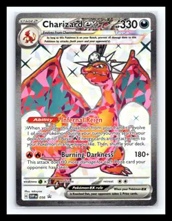 💥 Pokemon TCG - Charizard EX SVP 056 - Black Star Promo Full Art Holo 2023 - Image 1