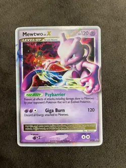 Mewtwo Lv. X DP28 Black Star Promo Holo Pokemon 2008 Diamond & Pearl LP - Image 1
