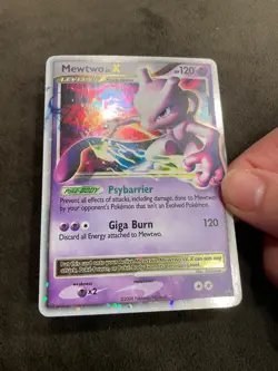 Mewtwo Lv. X DP28 Black Star Promo Holo Pokemon 2008 Diamond & Pearl LP - Image 3
