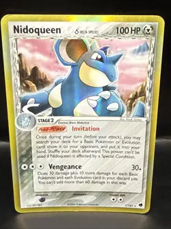 Pokemon TCG Nidoqueen (Delta Species) 7/101 Holo Rare - EX Dragon Frontiers - - Image 1