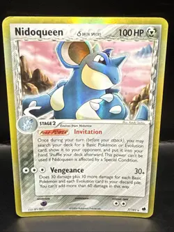 Pokemon TCG Nidoqueen (Delta Species) 7/101 Holo Rare - EX Dragon Frontiers - - Image 2
