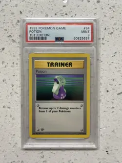 1999 POKEMON SET 1ST EDITION #94/102 POTION PSA 9 - Image 1