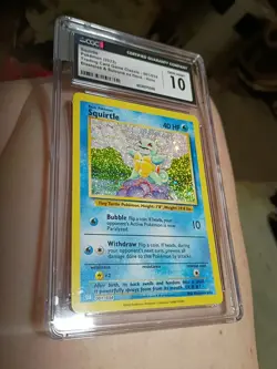 CGC 10 Gem Mint Squirtle Holo Foil 001/032 Blastoise & Suicune ex Deck Pokemon - Image 1