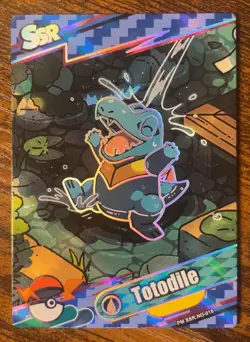 New! Totodile PM-SSR No. 018 SSR Holo Eif Origin 4.0 Non-TCG Pokemon - Image 1