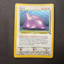 Ditto [Holo Rare] #3/62 and 18/62 | 1999 Pokemon Fossil (MP) - Image 2