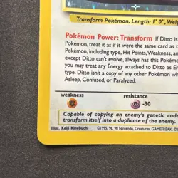 Ditto [Holo Rare] #3/62 and 18/62 | 1999 Pokemon Fossil (MP) - Image 4