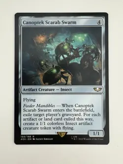 Canoptek Scarab Swarm MTG Magic the Gathering Card NM Near Mint 40K - Image 1