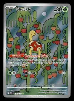 Shuckle 136/132 Illustration Rare Mega Evolution Pokemon Card - Image 1