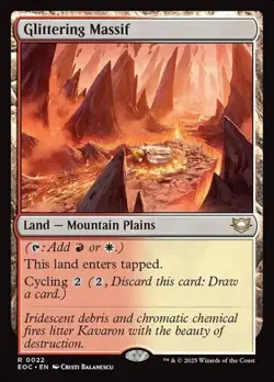 1x Glittering Massif NM Eng MTG - Edge of Eternities EDH - Image 1