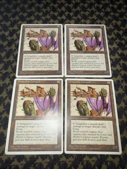 (4) Grapeshot Catapult MTG Core Set 4th Edition Regular - Image 2
