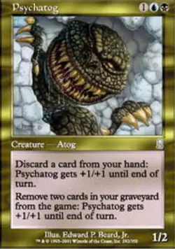 Moderatly Played, French - 1 x MTG Psychatog Odyssey - Image 1