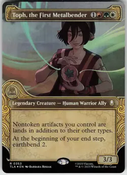MTG Toph, the First Metalbender (Showcase) Foil NM Avatar: The Last Airbender Ma - Image 1