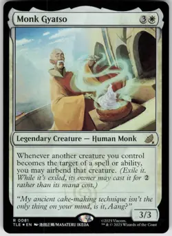 MTG Monk Gyatso Foil NM Avatar: The Last Airbender: Eternal-Legal Magic 81 - Image 1