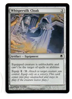 MTG Whispersilk Cloak X1 Darksteel edition common - Image 1
