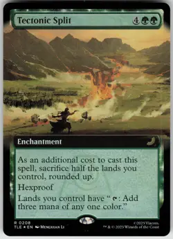 MTG Tectonic Split (Extended Art) Foil NM Avatar: The Last Airbender: Eternal-Le - Image 1