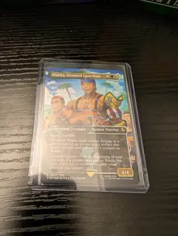Wakka, Devoted Guardian Borderless Chocobo Track FOIL MTG Final Fantasy - Image 1