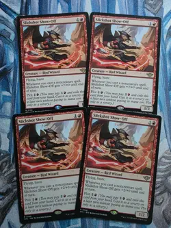 MTG Slickshot Show-Off FULL PLAYSET x4 **NM** Outlaws of Thunder Junction (OTJ) - Image 1