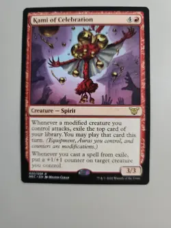 MTG Kami Of Celebration Neon Dynasty Commander 20/38 Regular Rare - Image 1