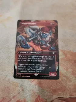 Treasure Nabber Borderless Foil Commander Masters MTG NM - Image 1
