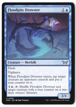 Floodpits Drowner #59 Duskmourn: House of Horror NM - Image 1