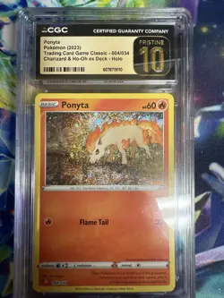 Pokemon TCG Ponyta Classic Deck CGC 10 Pristine Holo Charizard Ho-Oh EX - Image 1