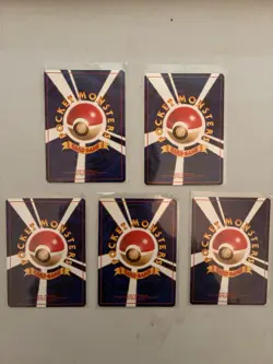 Lot of 5 Pokemon Pocket Monsters Japanese Cards - Image 2