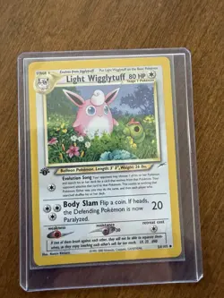 Pokemon Neo Destiny 1st Edition Light Wigglytuff Card 54/105 Regular - Image 1