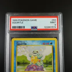 PSA 9 Squirtle 63/102 Pokemon Base Set 1999 Non Holo Card - Image 2