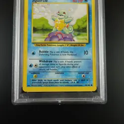 PSA 9 Squirtle 63/102 Pokemon Base Set 1999 Non Holo Card - Image 3