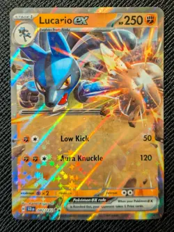 Pokemon Lucario ex Stellar Crown 082/142 Holo Double Rare - NM - Image 1