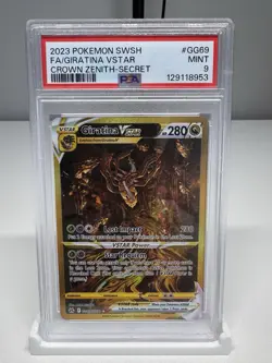 PSA 9 2023 Pokemon Crown Zenith Giratina VSTAR GG69/GG70 Gold Galarian Gallery M - Image 1