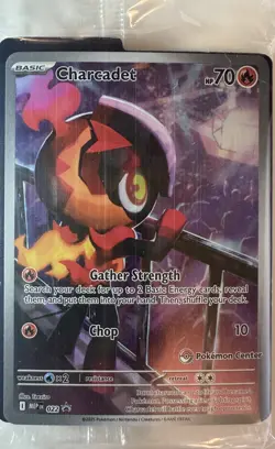 Charcadet 022 - Phantasmal Flames Pokemon Center ETB Stamped Promo Holo SEALED - Image 1