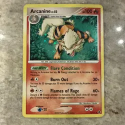 Arcanine 1/111 Holo Platinum Rising Rivals Rare Pokemon TCG NM condition - Image 1