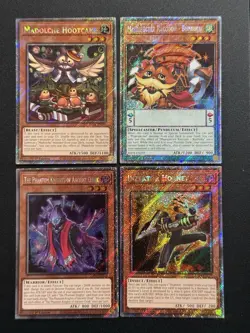 2025 YUGIOH RA04 PLATINUM SECRET RARE MADOLCHE HOOTCAKE NM BONUS SET - Image 1