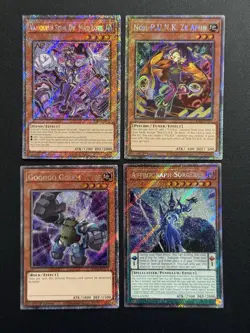 2025 YUGIOH RA04 PLATINUM SECRET RARE GOGOGO GOLEM NM BONUS SET - Image 1