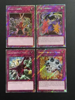 2025 YUGIOH RA04 PLATINUM SECRET RARE GOZEN MATCH NM BONUS SET - Image 1