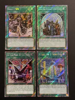 2025 YUGIOH RA04 PLATINUM SECRET RARE GEARTOWN NM BONUS SET - Image 1