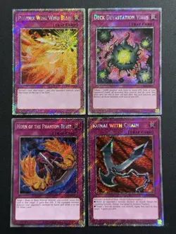 2025 YUGIOH RA04 PLATINUM SECRET RARE PHOENIX WING WIND BLAST NM BONUS SET - Image 1