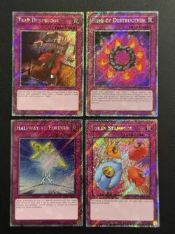 2025 YUGIOH RA04 PLATINUM SECRET RARE TRAP DUSTSHOOT NM BONUS SET - Image 1