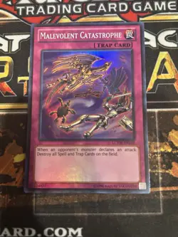 Yu-Gi-Oh! Malevolent Catastrophe Trap Card X1 NM Holo Rare - Image 1