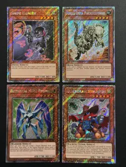 2025 YUGIOH RA04 PLATINUM SECRET RARE ELEMENTAL HERO PRISMA NM BONUS SET - Image 1