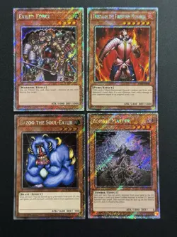 2025 YUGIOH RA04 PLATINUM SECRET RARE EXILED FORCE NM BONUS SET - Image 1