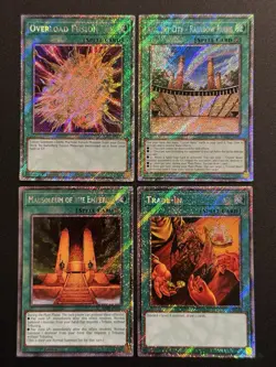 2025 YUGIOH RA04 PLATINUM SECRET RARE OVERLOAD FUSION NM BONUS SET - Image 1