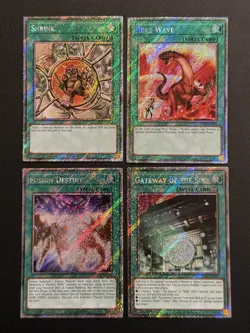 2025 YUGIOH RA04 PLATINUM SECRET RARE SHRINK NM BONUS SET - Image 1