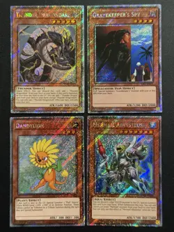 2025 YUGIOH RA04 PLATINUM SECRET RARE THUNDER DRAGONDARK NM BONUS SET - Image 1