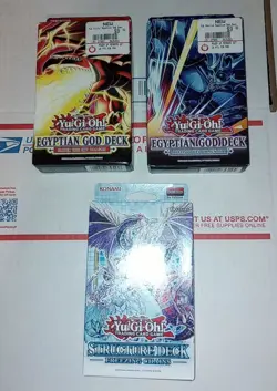 Yu-Gi-Oh Egyptian God Deck x2 + Freezing Chains Structure Deck - Image 1