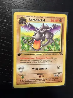 Pokemon Fossil First Edition - Lot Of 9 Cards NM Non Holo Kabuto Aerodactyl Etc - Image 3